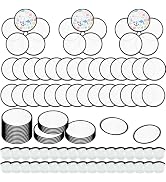 V-chen Foldable Flying Disc Fans Set with Bags, 9.8 Inch Black Egde Fabric Beach Flying Disc for ...