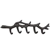 GASARÉ, Key Holder for Wall Mount, Cast Iron Key Hook, Tree Branch Design, Screws and Anchors, La...