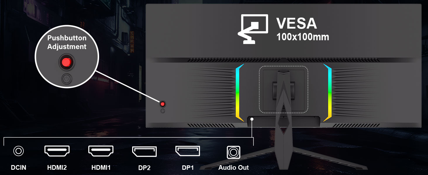 34 4k 165hz Monitor-Black