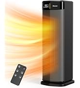 BREEZOME Space Heater for Indoor Use, 1500W Fast Heating Electric Heater with Thermostat, 90°Osci...