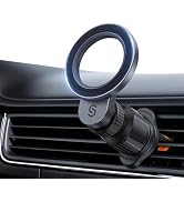 SYNCWIRE for MagSafe Car Holder, 360 Rotation Magnetic Phone Mount Car Air Vent, [Ring Ventilatio...