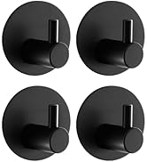 Aenfaiy Towel Hooks for Bathroom (4 Pack) Adhesive Towel Hook Shower Hooks for Inside Shower - St...