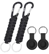 EOTW Paracord Keychain Carabiner Key Chain Lanyard Braided with Aluminum Clip D Ring for Water Bo...