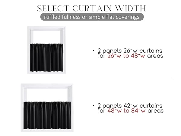 Select Curtain Width