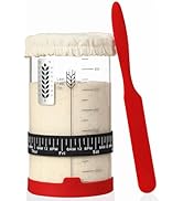 INOBYO Sourdough Starter Jar, 24 OZ Wide Mouth Sour Dough Starter Jars Glass, Sourdough Starter K...