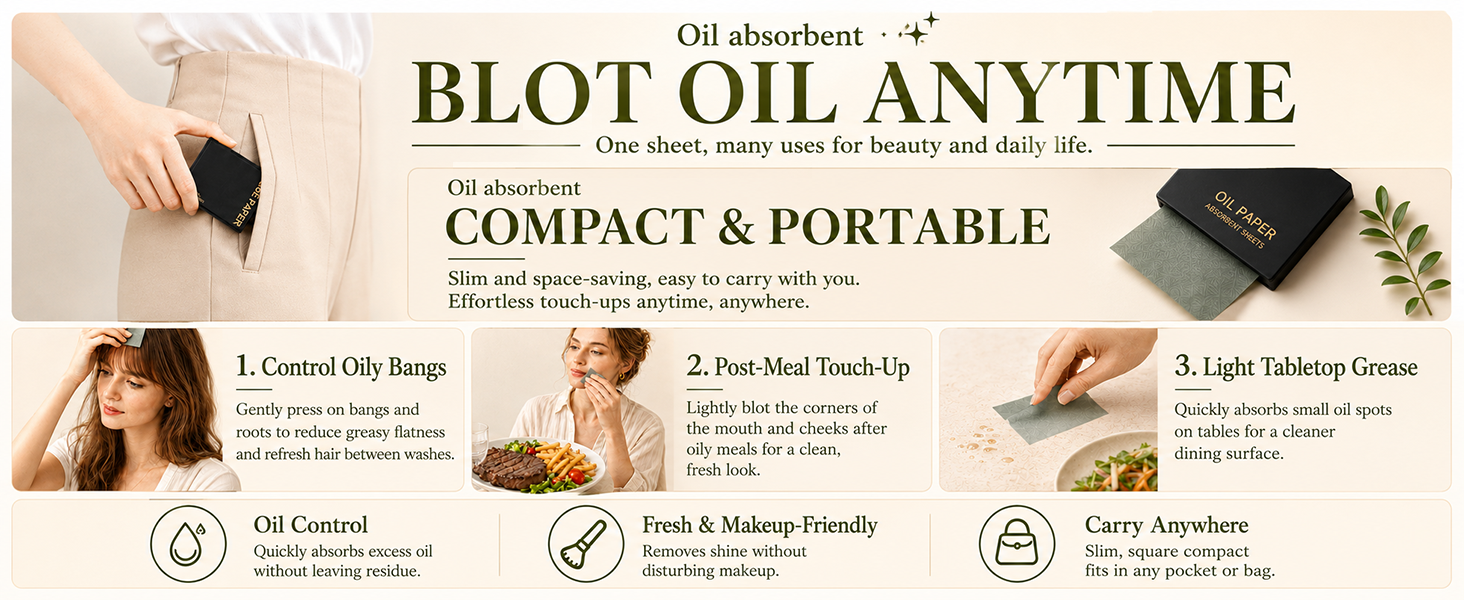 oil blotting sheets papers face absorbing makeup oily skin summer essentinals