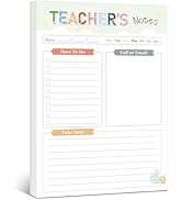 Teacher Notepad - To Do List Notepad, Teacher Appreciation Gifts Planner, 50 Sheets, 5.6 x 8.3 In...