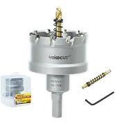 2-1/8 Inch Carbide Hole Saw, Hole Cutter Carbide Tipped with Pilot Drill Bit, Tungsten Carbide Te...