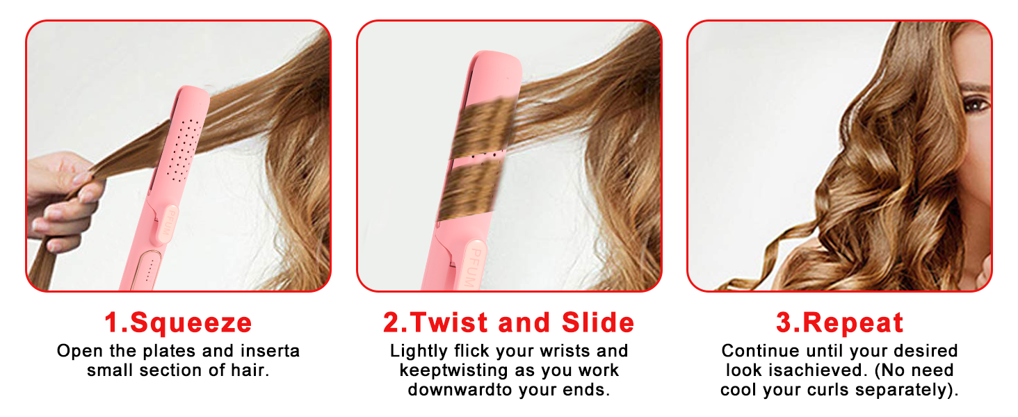 Achieve long-lasting curls or sleek