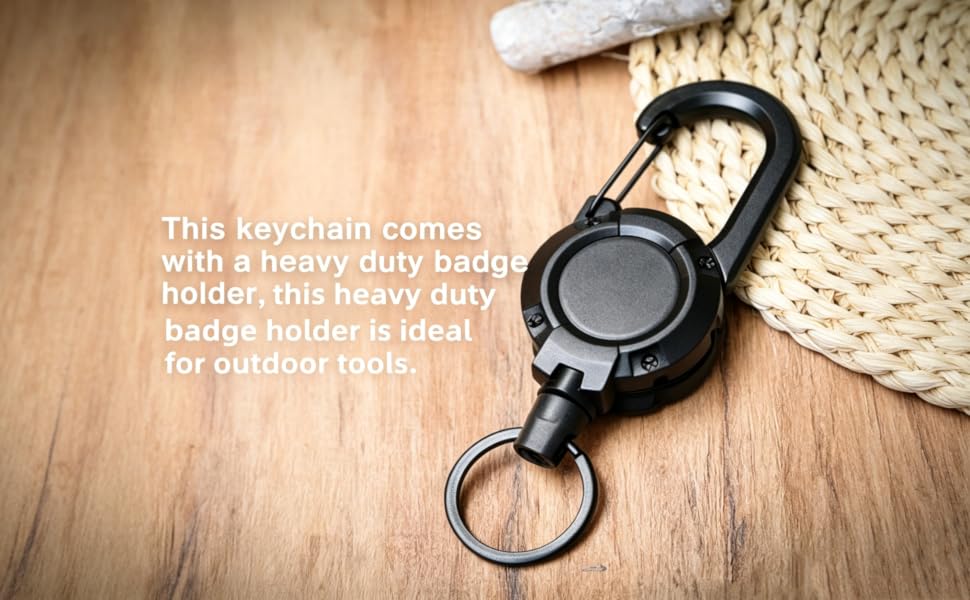 Heavy Duty Retractable Keychain