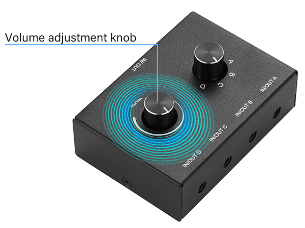 4 Way 3.5mm Stereo Audio Switch