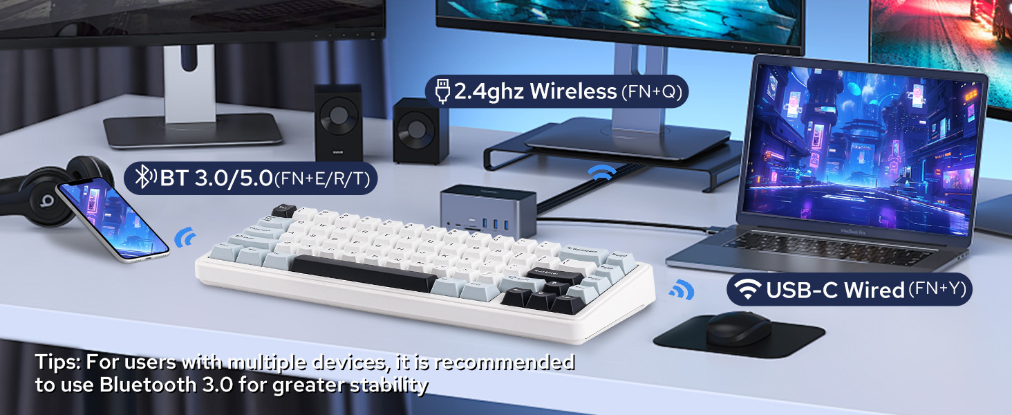 wireless creamy keyboard