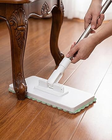 Snap Grip Mini Mop, Zero Touch Cloth Changing Mop with Automatic Push Pull Handle