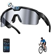 AI Smart Glasses with Camera, 4K Video Recording Sunglasses with Camera | UV400 Polarized Lenses,...