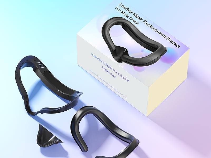 Oculus Quest 2 Face Pad Replacement, Face Cushion Pad 2PCS PU Leather Foam