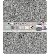 Nonslip Bathtub Mat, Anti Slip Bath Mat 0.6" Extra Thick, Quick Dry Bath Tub Anti Slip Shower Mat...