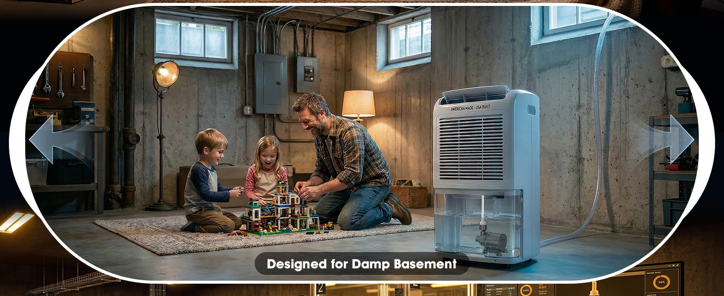 Upgraded Automatic Smart Dehumidifier Pump
