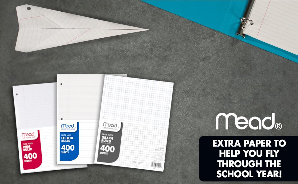 Mead Extra Paper to help you fly through the school year
