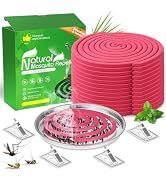 Extra Strong Mosquito Repellent Coils, 28 Pack Large Outdoor Coils for Patios and Camping, DEET F...