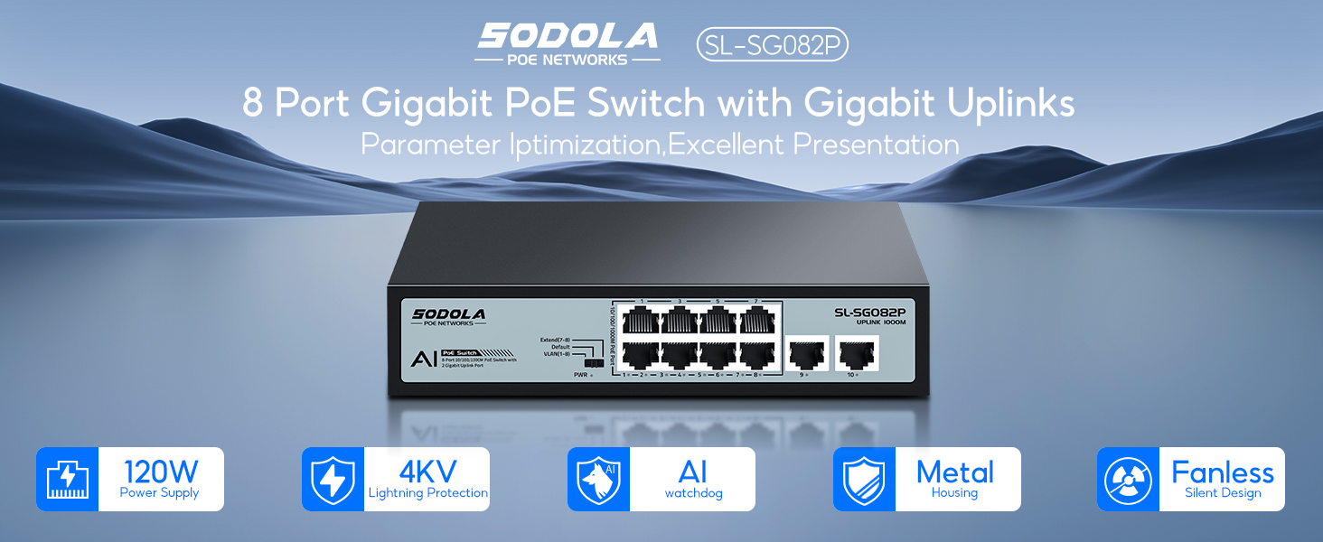 8 port gigabit Switch