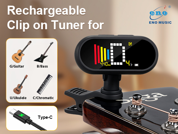 RECHARGEABLE GUITAR TUNER