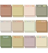 Yinder 24 Pcs Inspirational Sticky Notes Cute Motivational Sticky Notes Pad End of Year Employee ...