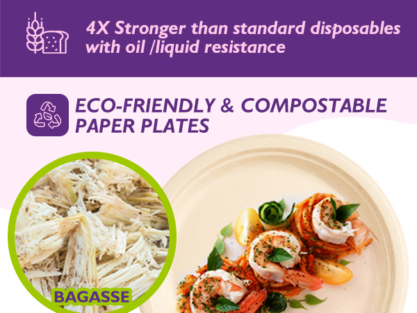 Compostable Paper Plates