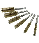 Innovative Products Of America 8081 6 Piece Brass Bore Brush Set, 8, 10, 12, 15, 17, and 19 mm