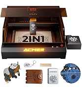 Acmer P3 2 in 1 Laser Engraver with 10W Diode & 2W IR Laser Module, Desktop Laser Engraving Cutti...