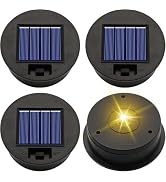 ZNYCYE Solar Light Replacement Top Parts 4 Pack(Top Size 3.31 inch,Bottom Size 2.83 inch) 7 Lumen...