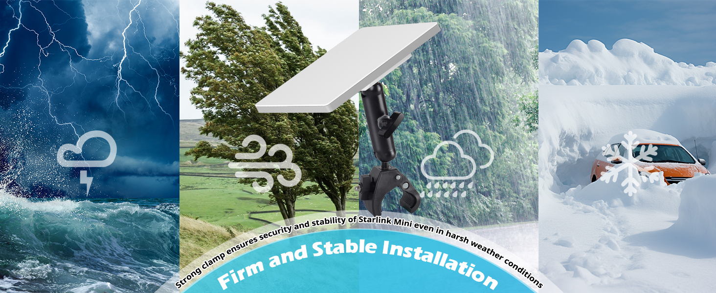 Starlink Mini RV Ladder Mount