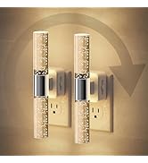 JandCase Night Lights Plug into Wall, 180° Rotating 2 Pack 3000K Soft Light LED NightLights, 0-10...