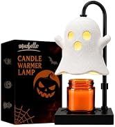 Ghost Candle Warmer Lamp with Timer & Dimmer, Cute White Electric Candle Wax Warmer for Jar Candl...