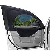 Upgrade Stretchable&Breathable SUV Car Window Shade - Oversize Double Mesh for Heat Shading and B...