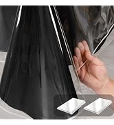 Hiasan Clear Plastic Tablecloth Rectangle 2 Pack, 54 x 80 Inch, 100% Waterproof Oilproof Stain Re...