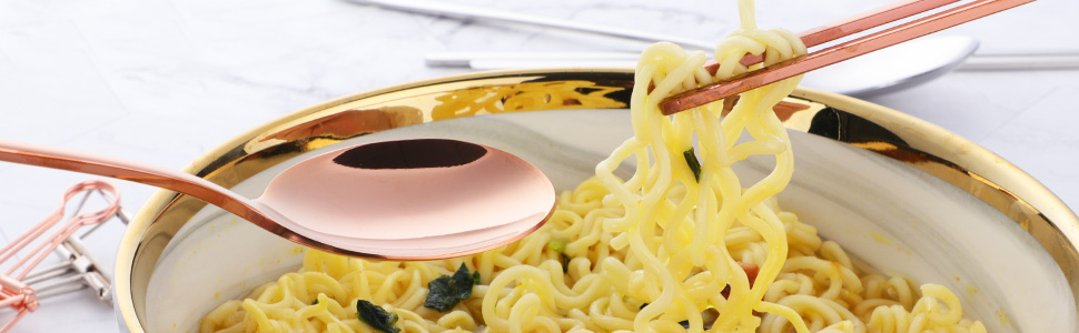 chopsticks spoons