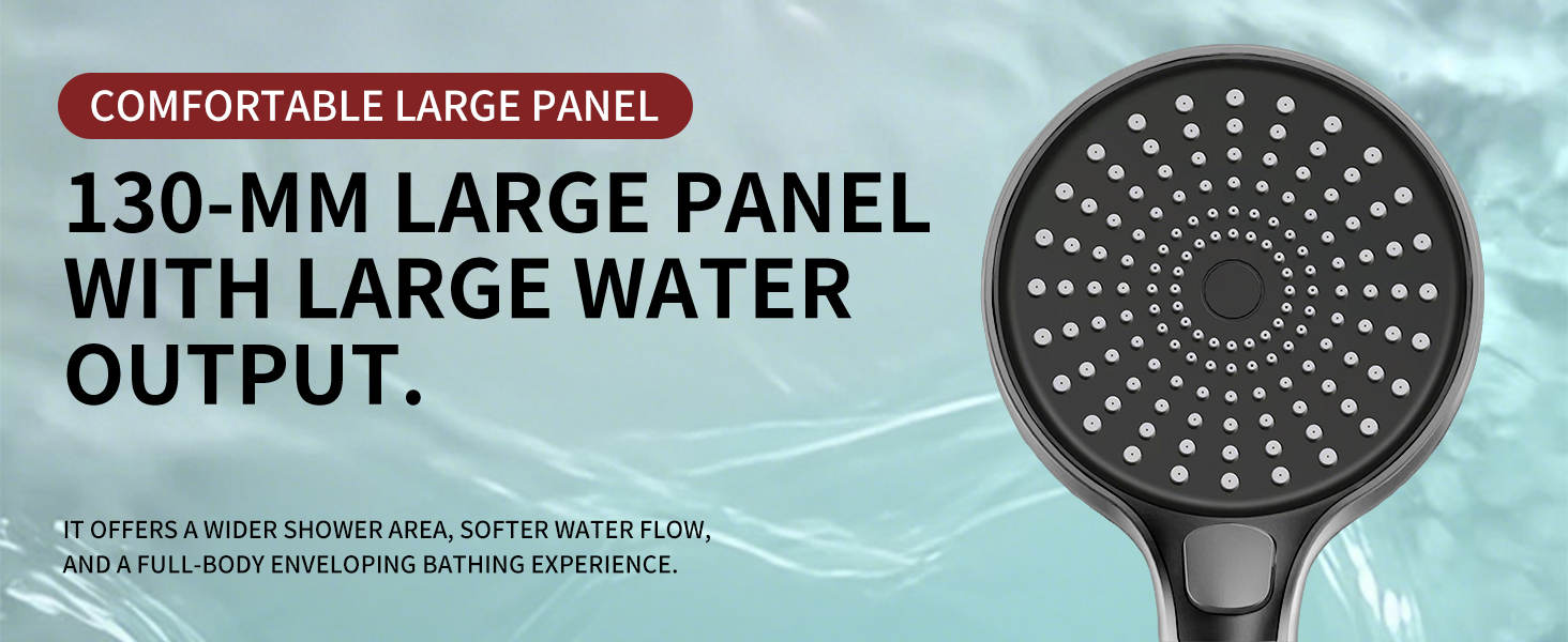 130mm large panel showerhead