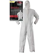 Venom Steel Disposable Heavy Duty Coverall, Hooded with Elastic Wrist and Ankles, L/XL Size, White