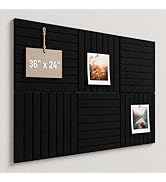 Baysola Large Cork Boards for Walls – 36 x 24 Self Adhesive Felt Wall Tiles, Ideal for Office Bla...