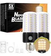 Neporal BlazeMax Rechargeable Light Bulbs For Lamps, Bright Battery Operated Light Bulb For Lamp ...