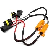 Dogary 2 PCS Car LED Light Bulb Decoder, 9005/9006 LED Load Resistor Kit, Car light Bulb Relay Ha...