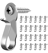 DINGEE Christmas Light Hooks,24 Pack Steeless Screw in Hooks for Outdoor Light Hooks,Light Hanger...