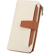 GAEKEAO Women Wallet RFID Blocking Leather Bifold Compact Card Holder Ladies Travel Wallet Purse,...