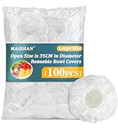 MAQIHAN 100 Bowl Covers Bread Proofing - Large Plastic Wrap for Food Sourdough Bread Baking Bread...