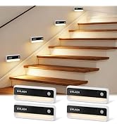 UMLAEN Motion Sensor Lights Indoor, 1800mAh Rechargeable Motion Activated Night Light, 3 Colors |...