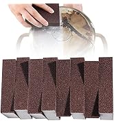 Krisler 8pc Carborundum Sponge Nano Emery Sponges Caspian Stone Pot Clean Brush Rust Eraser Grit ...