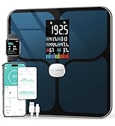 ABLEGRID Body Fat Scale,Digital Smart Bathroom Scale for Body Weight, Large Color Display Screen,...