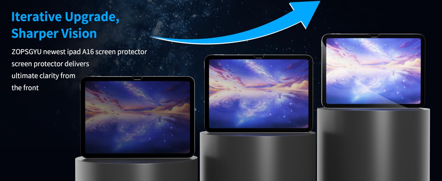 iPad 10th generation Screen Protector Clarity Comparison
