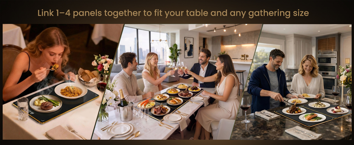 Link 1-4 Panels to fit your table and any gathering size