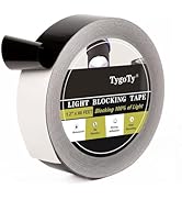 TygoTy Light Blackout Tape 1.2 inch X 66 FT Blocking Tape 100% of Light, DIY Light Blocking Stick...